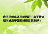 房子是朝东还是朝西好（房子什么朝向好房子朝西好还是朝东好）