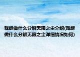 裁缝做什么分解无限之尘介绍(裁缝做什么分解无限之尘详细情况如何)