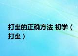 打坐的正确方法 初学（打坐）