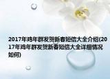 2017年鸡年群发贺新春短信大全介绍(2017年鸡年群发贺新春短信大全详细情况如何)