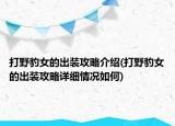 打野豹女的出装攻略介绍(打野豹女的出装攻略详细情况如何)