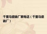 千里马瓷砖厂家电话（千里马瓷砖厂）