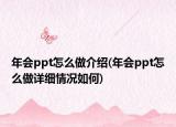 年会ppt怎么做介绍(年会ppt怎么做详细情况如何)