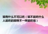 猫有什么不可以吃（猫不能吃什么 人能吃的猫咪不一样能吃哦）
