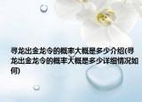 寻龙出金龙令的概率大概是多少介绍(寻龙出金龙令的概率大概是多少详细情况如何)