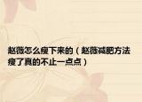 赵薇怎么瘦下来的（赵薇减肥方法 瘦了真的不止一点点）