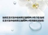 如何在支付宝中的蚂蚁庄园喂养小鸡介绍(如何在支付宝中的蚂蚁庄园喂养小鸡详细情况如何)