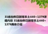 31省份昨日新增本土440+1379详细内容 31省份昨日新增本土440+1379具体介绍
