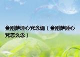 金刚萨埵心咒念诵（金刚萨陲心咒怎么念）