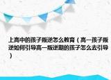 上高中的孩子叛逆怎么教育（高一孩子叛逆如何引导高一叛逆期的孩子怎么去引导）