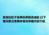 宝宝拉肚子是哪些原因造成的 以下情况要注意具体情况详细内容介绍