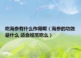 吃海参有什么作用呢（海参的功效是什么 适合经常吃么）