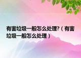 有害垃圾一般怎么处理?（有害垃圾一般怎么处理）