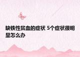 缺铁性贫血的症状 5个症状很明显怎么办
