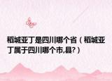 稻城亚丁是四川哪个省（稻城亚丁属于四川哪个市,县?）