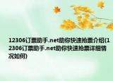 12306订票助手.net助你快速抢票介绍(12306订票助手.net助你快速抢票详细情况如何)