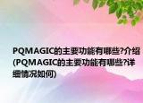 PQMAGIC的主要功能有哪些?介绍(PQMAGIC的主要功能有哪些?详细情况如何)