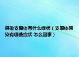 感染支原体有什么症状（支原体感染有哪些症状 怎么回事）
