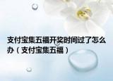 支付宝集五福开奖时间过了怎么办（支付宝集五福）