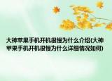 大神苹果手机开机很慢为什么介绍(大神苹果手机开机很慢为什么详细情况如何)