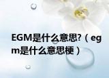 EGM是什么意思?（egm是什么意思梗）
