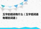 玉字的组词有什么（玉字组词语有哪些词语）