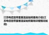 江苏电信宽带套餐流量如何查询介绍(江苏电信宽带套餐流量如何查询详细情况如何)