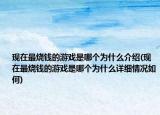 现在最烧钱的游戏是哪个为什么介绍(现在最烧钱的游戏是哪个为什么详细情况如何)