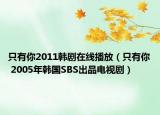 只有你2011韩剧在线播放（只有你 2005年韩国SBS出品电视剧）