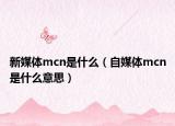 新媒体mcn是什么（自媒体mcn是什么意思）