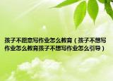 孩子不愿意写作业怎么教育（孩子不想写作业怎么教育孩子不想写作业怎么引导）