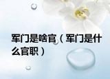 军门是啥官（军门是什么官职）