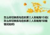 怎么样切换孤岛危机第三人称视角?介绍(怎么样切换孤岛危机第三人称视角?详细情况如何)