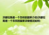 洪都拉斯是一个怎样的国家介绍(洪都拉斯是一个怎样的国家详细情况如何)
