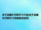 关于美国牛仔裤尺寸介绍(关于美国牛仔裤尺寸详细情况如何)
