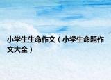 小学生生命作文（小学生命题作文大全）