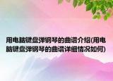 用电脑键盘弹钢琴的曲谱介绍(用电脑键盘弹钢琴的曲谱详细情况如何)