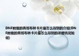 DNF附魔的青哥布林卡片是怎么得到的介绍(DNF附魔的青哥布林卡片是怎么得到的详细情况如何)