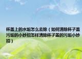 杯盖上的水垢怎么去除（如何清除杯子盖污垢的小妙招怎样清除杯子盖的污垢小妙招）