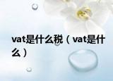 vat是什么税（vat是什么）