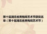第十届湖北省黄梅戏艺术节获奖名单（第十届湖北省黄梅戏艺术节）