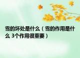 雪的坏处是什么（雪的作用是什么 3个作用很重要）
