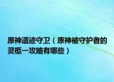 原神遗迹守卫（原神被守护者的灵柩一攻略有哪些）
