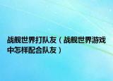 战舰世界打队友（战舰世界游戏中怎样配合队友）