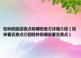 桂林的旅游景点有哪些地方详细介绍（桂林著名景点介绍桂林有哪些著名景点）