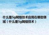 什么是5g网络技术应用在哪些领域（什么是5g网络技术）
