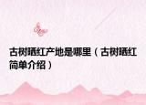 古树晒红产地是哪里（古树晒红简单介绍）