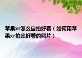苹果xr怎么自拍好看（如何用苹果xr拍出好看的照片）