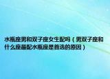 水瓶座男和双子座女生配吗（男双子座和什么座最配水瓶座是首选的原因）