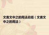文言文中之的用法总结（文言文中之的用法）